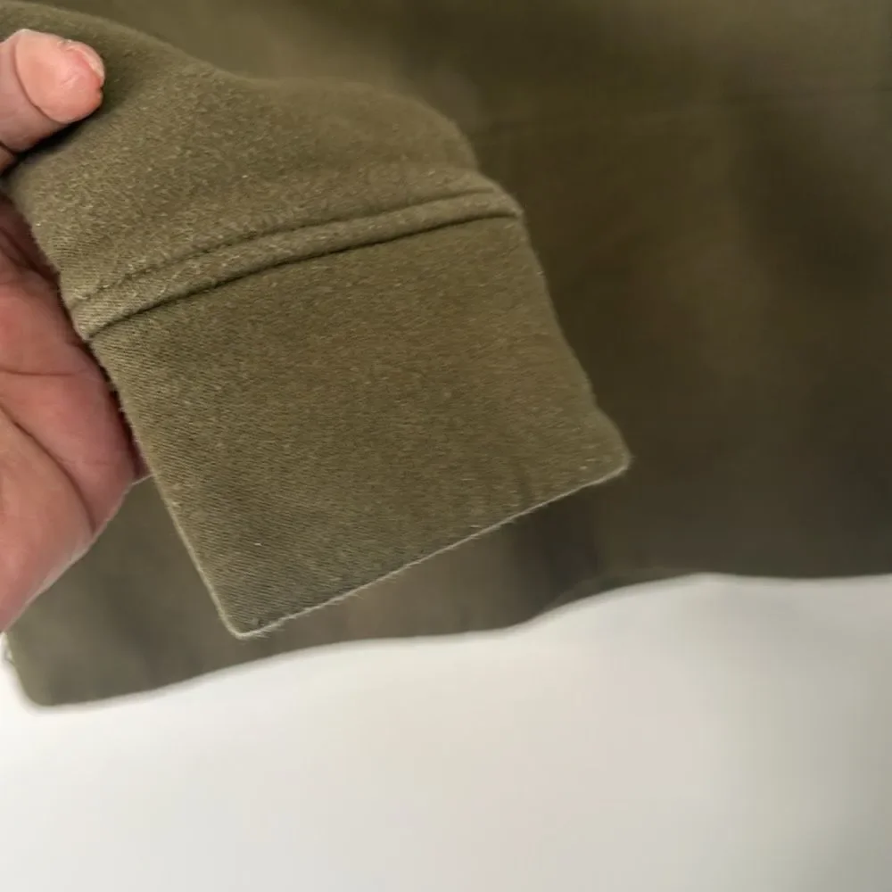 Lululemon Olive green Crewneck Side Zip Sweatshirt L
